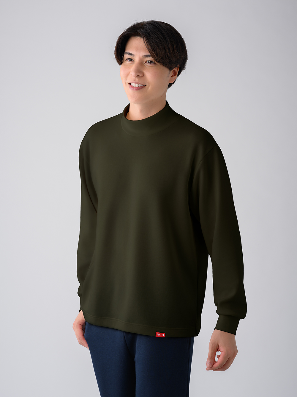 ReD バイタルテック ダンボールニット モックネック長袖 カーキ L カーキ L