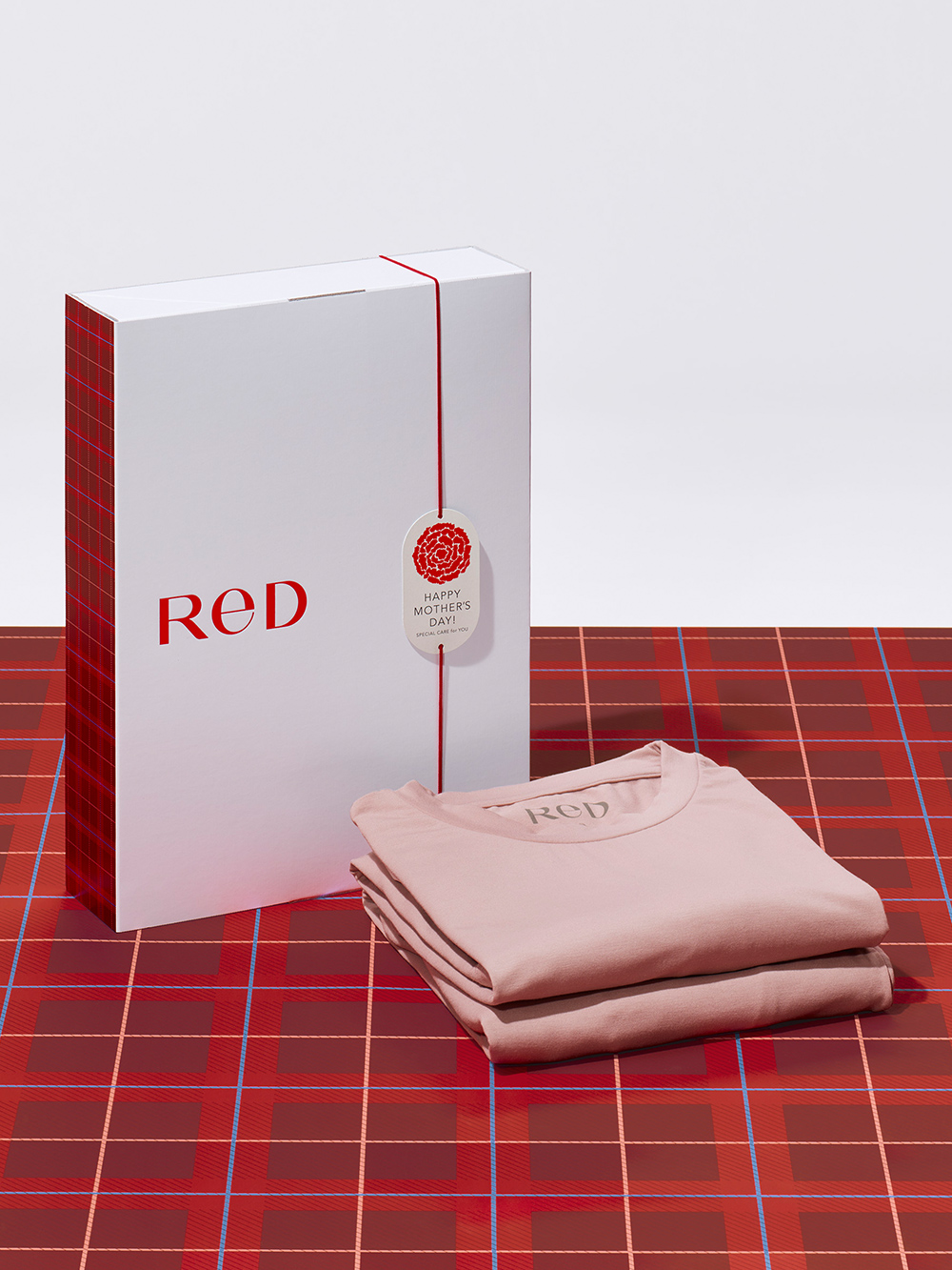 ReD バイタルテック スリープ プルオーバー長袖＆ジョガーパンツ＋母の日限定 ギフトボックスセット ピンク M