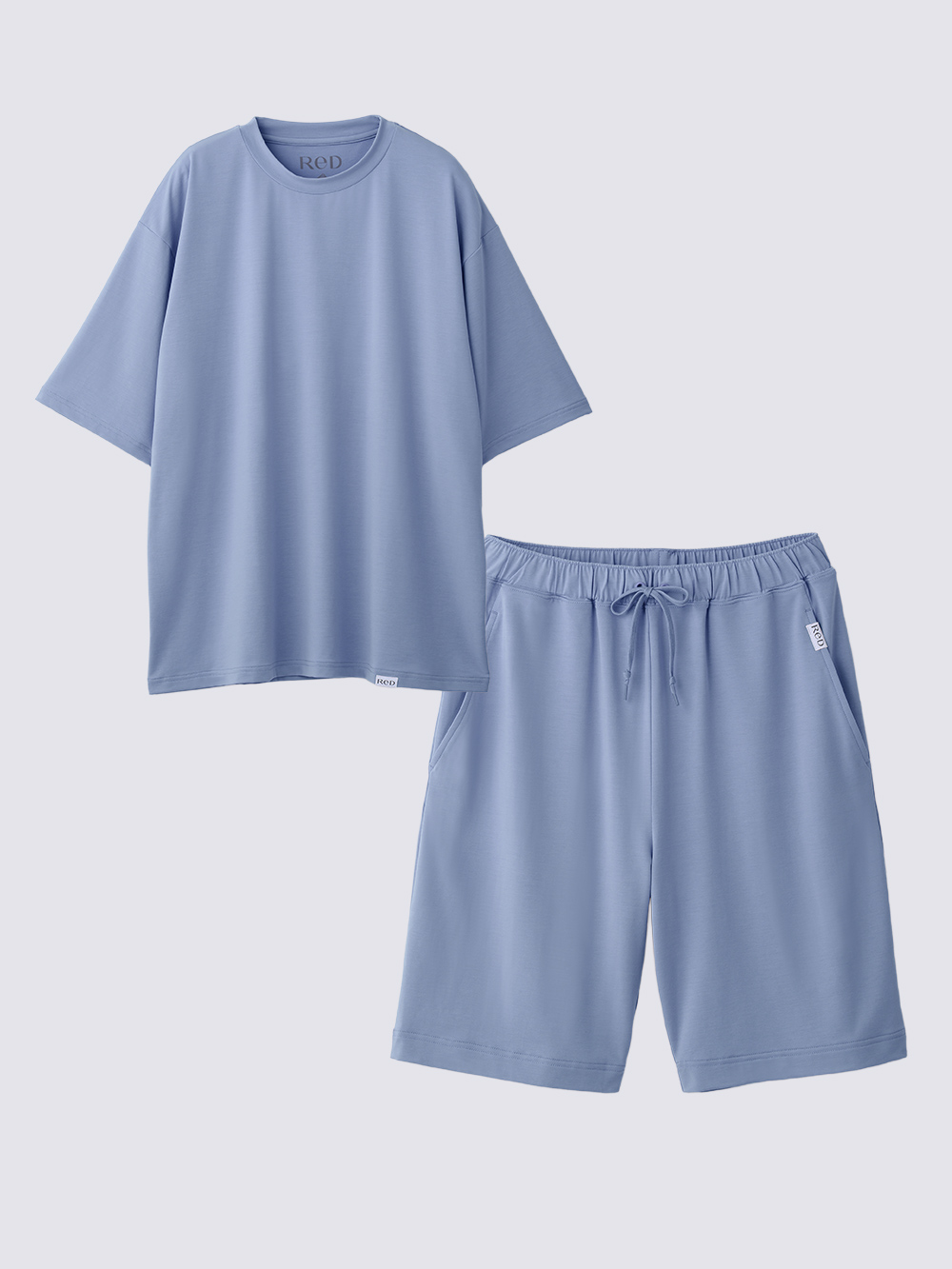 ReD バイタルテック スリープ プルオーバー半袖 ブルー L 上下セット