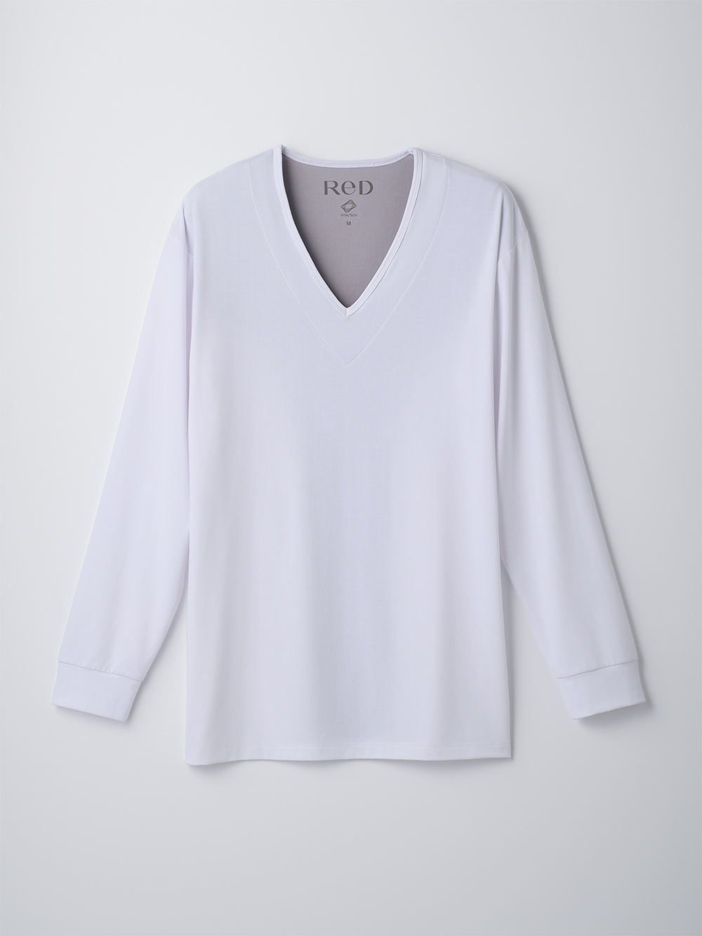 ReD バイタルテック Vネックインナー長袖 肩コリ改善 ホワイト L