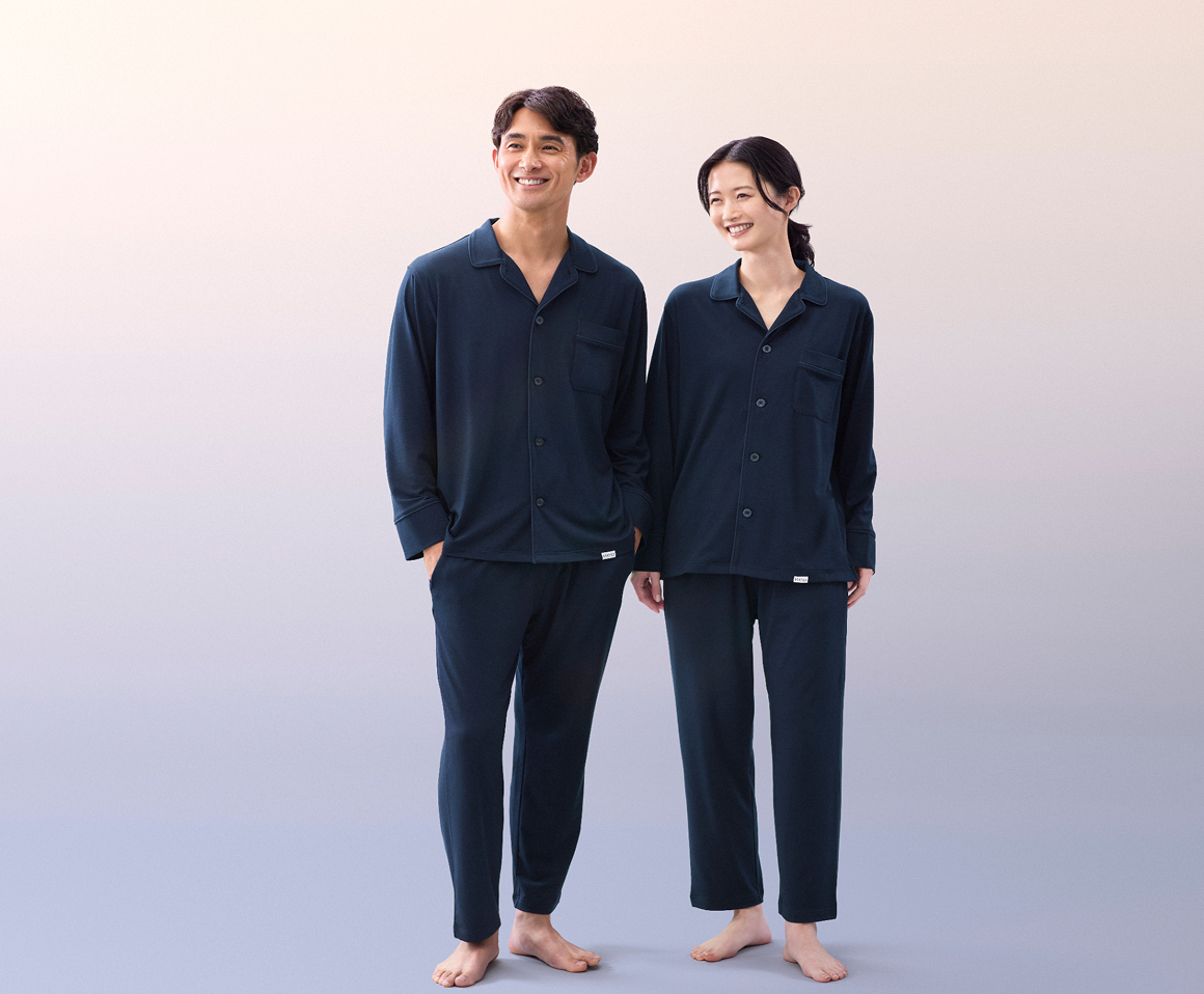 ReD ベーシック 前開き長袖&ロングパンツ