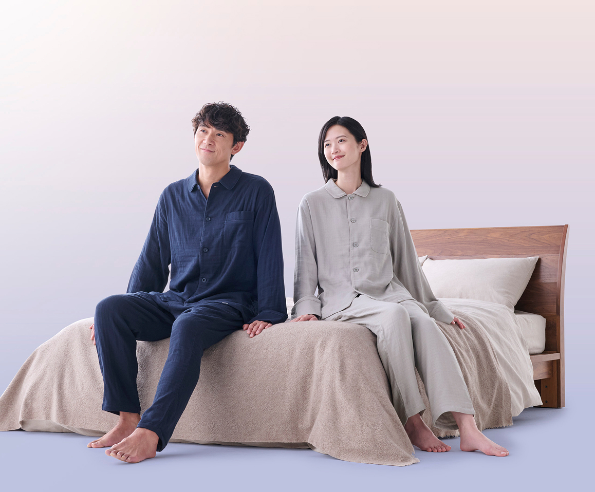 ReD ぐっすりパジャマ オーガニックコットン 長袖&ロングパンツセット