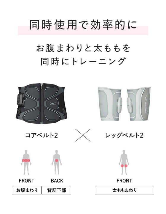 同時使用で効率的に