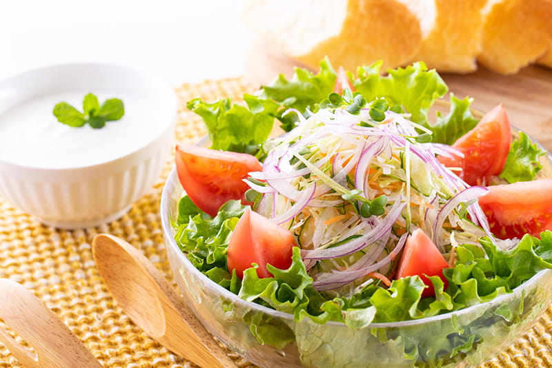 健康的な食事を摂る