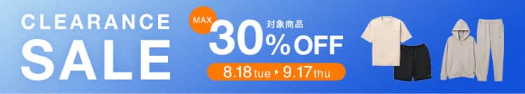 SIXPAD Recovery Wear クリアランスセール実施中。セール対象商品が最大30%OFF
