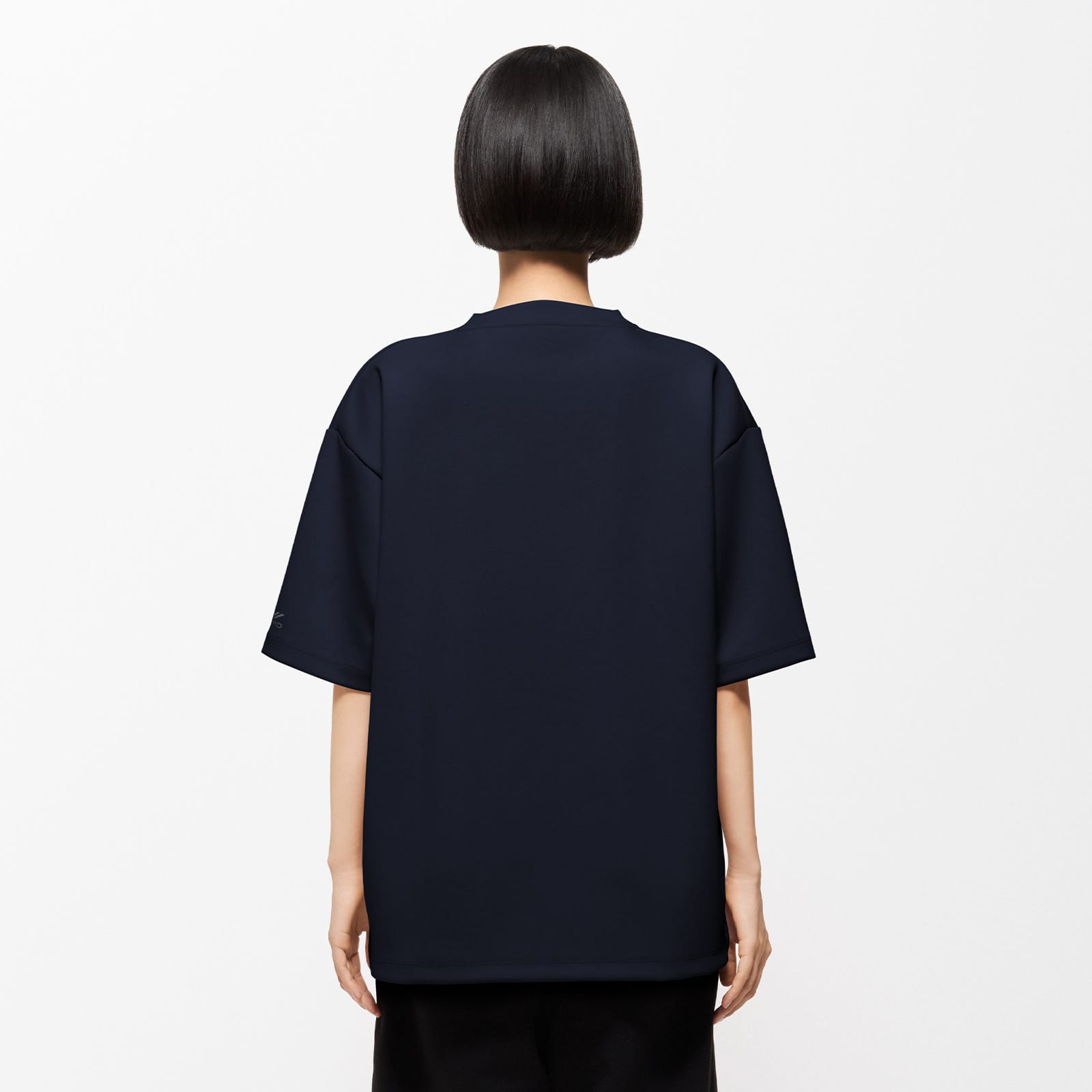 シックスパッド リカバリーウェア オーバーサイズTシャツ ネイビー S