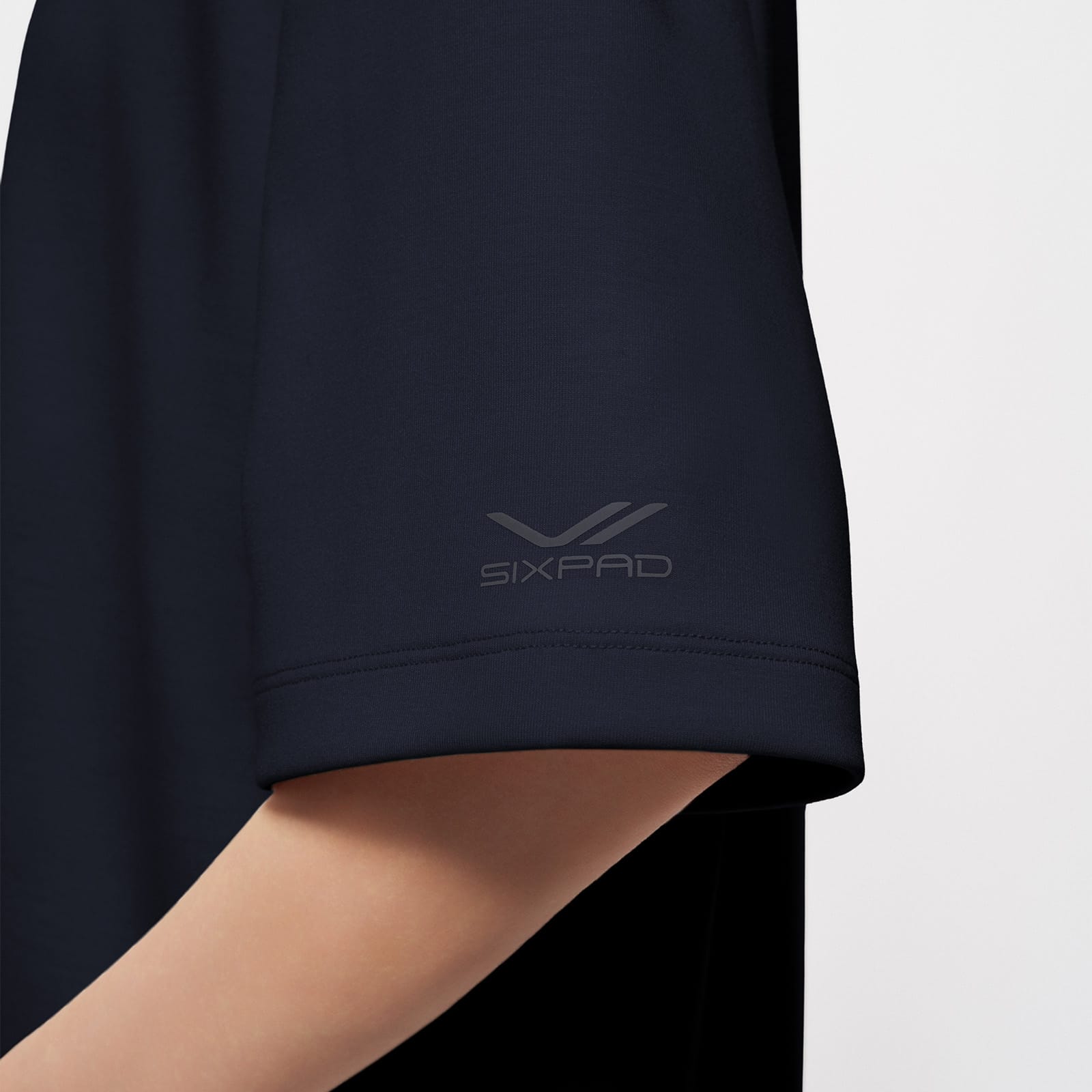 シックスパッド リカバリーウェア オーバーサイズTシャツ ネイビー S