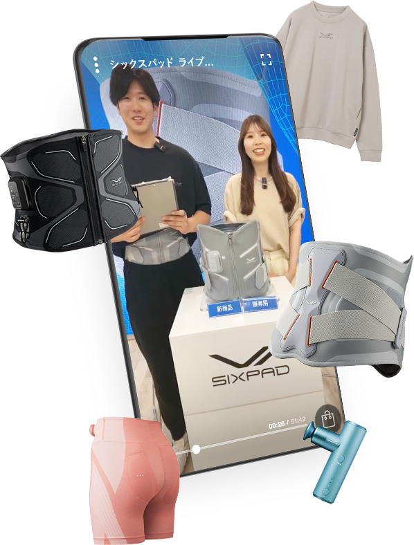 シックスパッド ライブショッピング