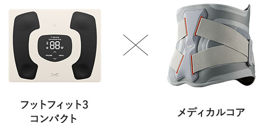 シックスパッド フットフィット3 コンパクト(Foot Fit 3 Compact) 足の