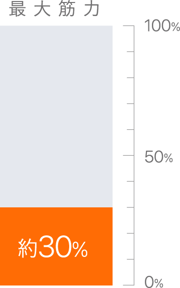 1日1回、約30%の力で無理なく続けられる、「健康トレーニング」です。