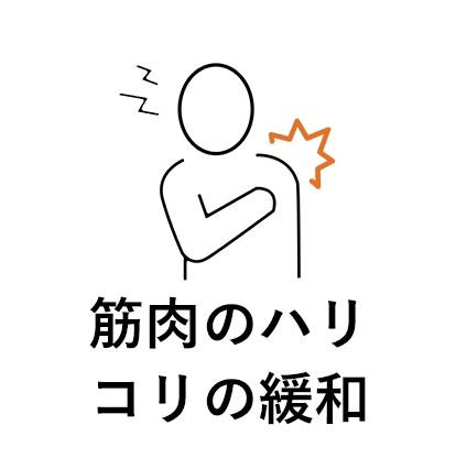筋肉のハリ・コリを緩和