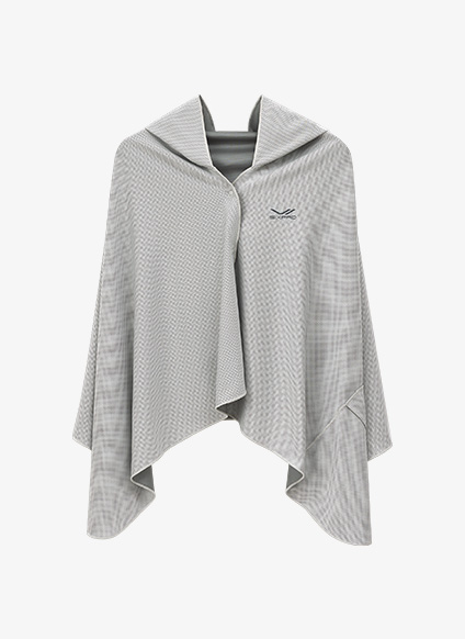 冷感フードポンチョ