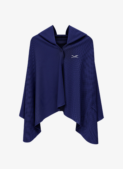 冷感フードポンチョ