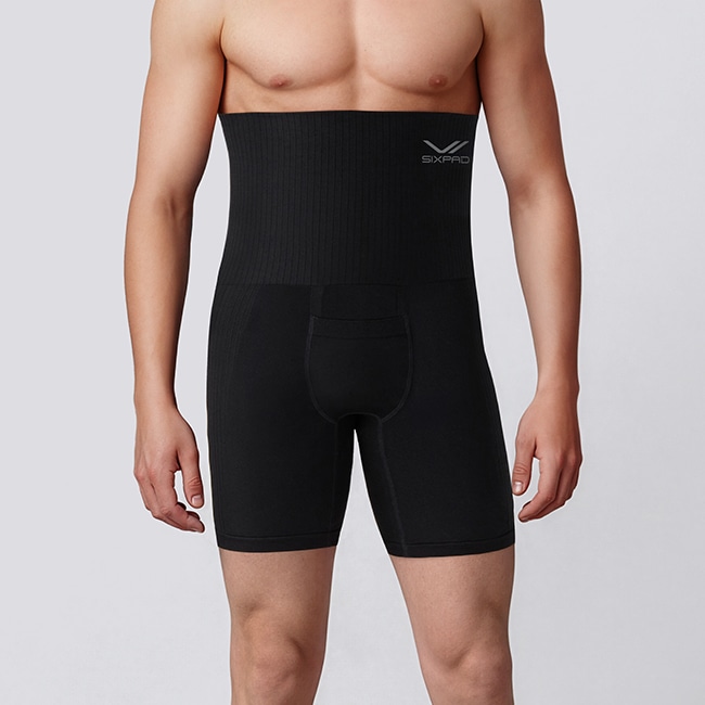 SIXPAD EMS機能付きインナーパンツ ブラック シックスパッド ボクサーパンツ2(Boxer Pants 2) お腹まわりを